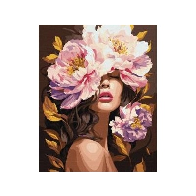 Ideyka Painting by numbers on frame KHO8443 In the scent of peonies 40x50 cm AP0120