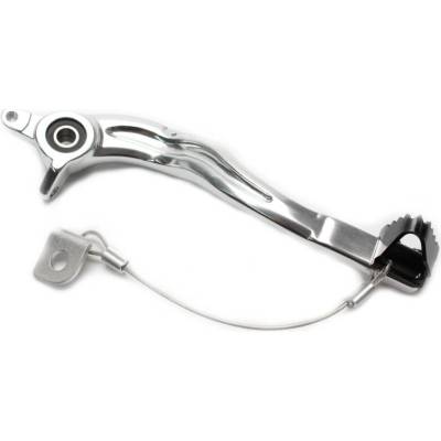 MOTION STUFF brzdový pedál 83P-0811002 silver body, black steel fixed tip Pevný hrot z ocele