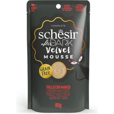 Schesir Cat After Dark Velv.Mousse kura hově.80 g