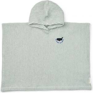 LIEWOOD Детско пончо за сърф Liewood Kid's Paco Poncho Embroidery Surf poncho - Y/D Stripe Peppermint / Creme de la Creme - размер 110-116 (750-2491-0211)