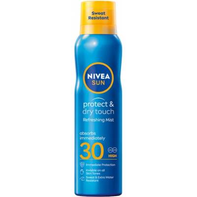 NIVEA SUN Protect & Dry Touch balzám na opalování ve spreji SPF30 200 ml – Hledejceny.cz