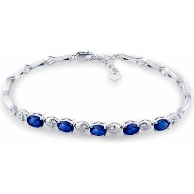 Eppi Zlatý náramok s 3.01ct zafírmi a diamantmi Lenora BR32181