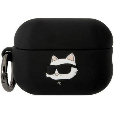 Karl Lagerfeld Калъф от Karl Lagerfeld 3D Logo NFT Choupette Head Silicone Case за AirPods Pro 2 Black (3666339099268)