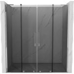 Mexen Velar L Duo плъзгаща се душ врата 170 см, графит, хром - 871-170-003-42-01 (871-170-003-42-01)