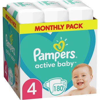 Image 1 of Pampers Бебешки пелени Pampers - Active Baby 4, 180 броя (1007000203)