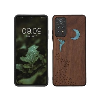 kwmobile Дървен калъф за Xiaomi Redmi Note 11 Pro / Note 11 Pro (5G) / Note 12 Pro (4G) - кафяв - 56187