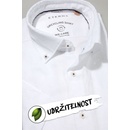 Eterna Modern Fit "Popeline" Upcycling shirt s krátkým rukávem Bílá
