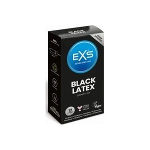 EXS Condoms Черен Латекс 12 бр (p27095)