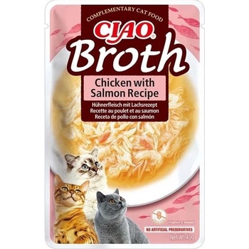 Churu Cat CIAO Broth Chicken with Salmon Recipe 40 g