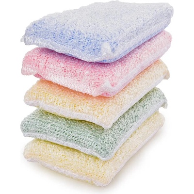 GoEco Farebné hubky z bambusového vlákna 5 ks