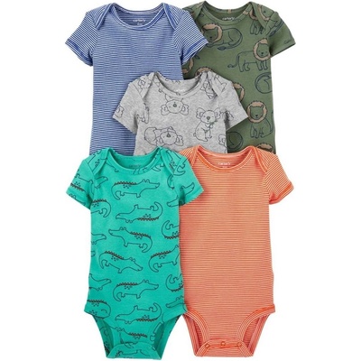 CARTER'S Body krátky rukáv Safari chlapec LBB 5ks