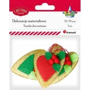 TITANUM Felt hearts 3pcs