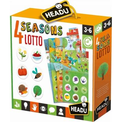 Headu Пъзел Headu S. T. E. M. - Четирите сезона, 4 Пъзела, 36 форми (24155)
