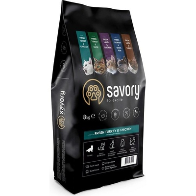 Savory Kitten Fresh Turkey & Chicken 8 kg