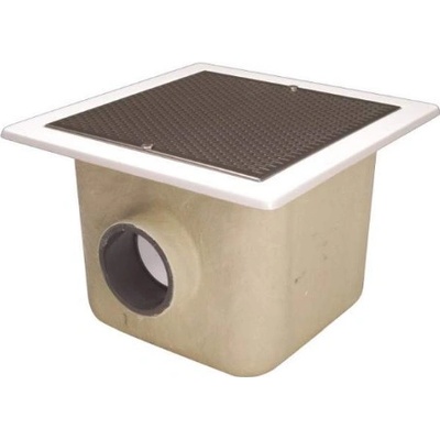 Astralpool Dnová výpust z polyesterového sklolaminátu do betonu 330 x 330 mm