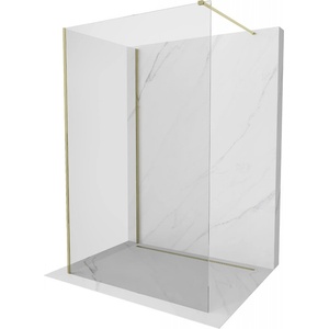 Mexen Kioto душ кабина Walk-in 140 x 100 см, прозрачна, златиста - 800-140-212-50-00-100 (800-140-212-50-00-100)