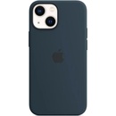 Pouzdra a kryty na mobilní telefony Apple iPhone 13 mini Silicone Case with MagSafe Abyss Blue MM213ZM/A