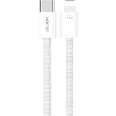 Wekome WDC-21 opletený nabíjací a dátový USB-C na Lightning 1m bílý