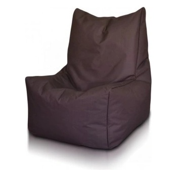 Ecopuf SOLID polyester NC15 Tmavo hnedá