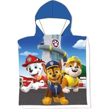 MLC Chlapecké plážové pončo osuška s kapucí Tlapková patrola Paw Patrol 55 x 110 cm