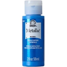 FolkArt metallic acrylic paint 59 ml metallic blue sapphire