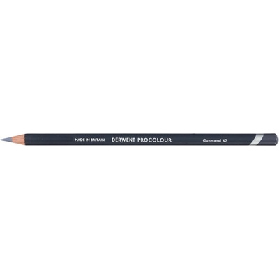 Derwent 10464_GUN Procolour umělecké pastelky kusové 1 ks Gunmetal 67