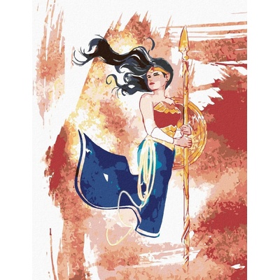 Zuty Malovaná wonder woman 40 x 50 cm vypnuté plátno na rám 8596530191896