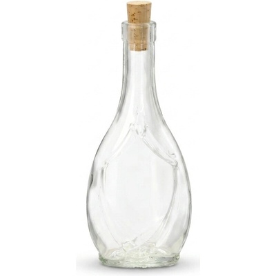 Gastrokuchyne Sklenená fľaša Ikona s korkovou zátkou - 250 ml