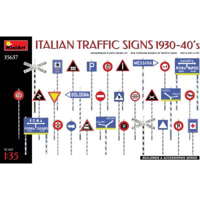 MiniArt Italian Traffic Signs 1930 40's 1:35