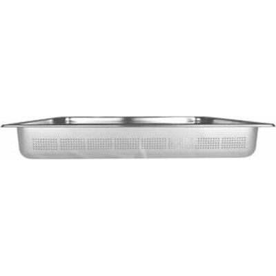Dierkovaná gastronádoba nerezová GN 2/1 hĺbka 100 mm, objem 30 l 100012532