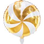 Party Deco Фолиев Балон Близалка в Златисто, 35 см (fb107-019)
