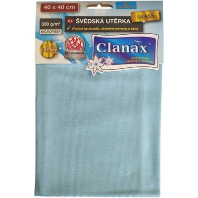 Clanax švédska utierka GLASS 40 x 40 cm 1 ks