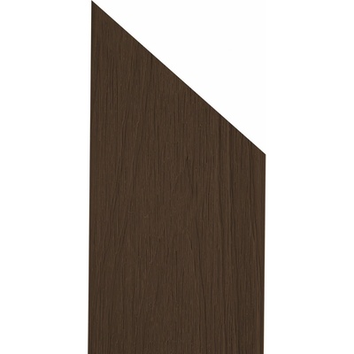 Plotovka Dřevoplus Profi 138 mm, barva Walnut - tmavě hnědá Výška plotovky: 100 cm, Varianta plotovky: šikmá