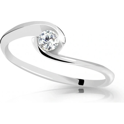 Cutie Jewellery Zásnubní prsten z bílého zlata se zirkonem Z6134 0 X 2