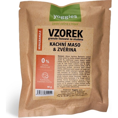 Yoggies pro štěňata MINI active kachna zvěřina 90 g