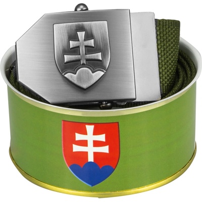 Opasek dárkový Slovenský znak olivový