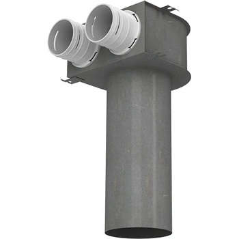 Dalap Kovový konektor do stropu pre potrubie Flexitech 75 mm, 2 príruby