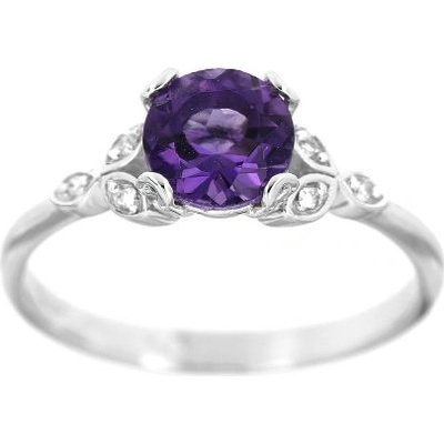 Zlatnictví U Kostela Diamantový prsten s ametystem 834Wf
