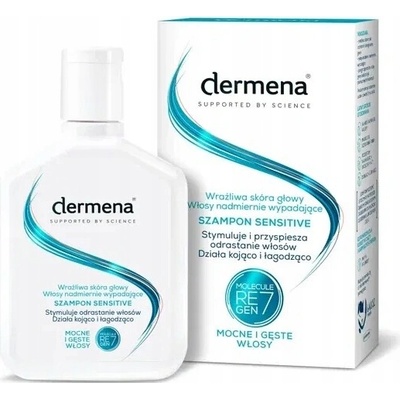 Dermena Sensitive šampon na citlivou pokožku hlavy a nadměrné vypadávání vlasů 200 ml