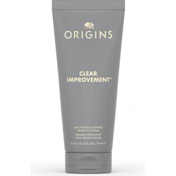 Origins Clear Improvement Blackhead Clearing Mask-To-Scrub маска за почистване на порите от черни точки за жени 75 мл