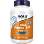 NOW Ultra Omega 3-D with Vitamin D-3 [90 Гел капсули]