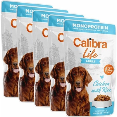 Calibra Dog Life Adult Chicken with Rice 5 x 150 g