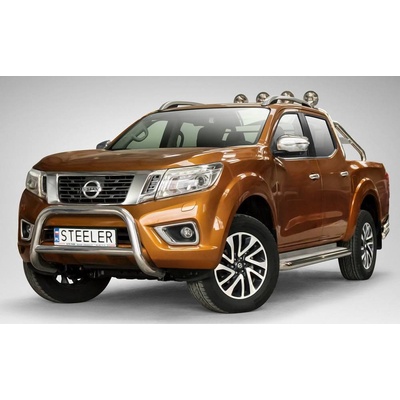 STEELER Predný ochranný rám nerez s EC homologáciou, Nissan Navara NP300, 2015-