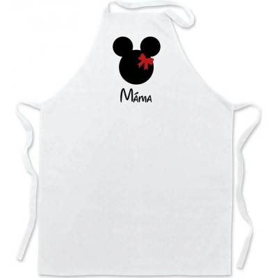 Povidlo.cz Zástěra Mouse Máma Bílá
