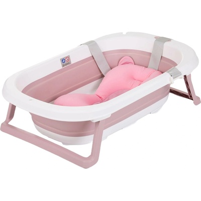 Chipolino Сгъваема вана с подложка за къпане Chipolino - Исла, 81 cm, розова (VKISL0242PI)