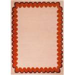 Flair Rugs Оранжев/в естествен цвят ръчно изработен вълнен килим 200x290 cm Wiggle Wool - Flair Rugs (503119382734)