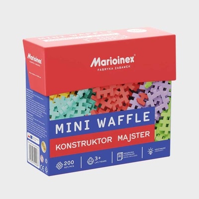 Marioinex Мини вафлен конструктор от 200 части `Малкият майстор`