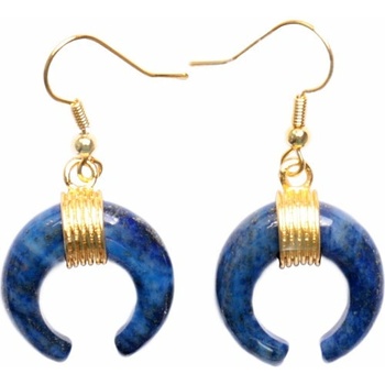 Nefertitis Lapis Lazuli náušnice půlměsíc NF18129