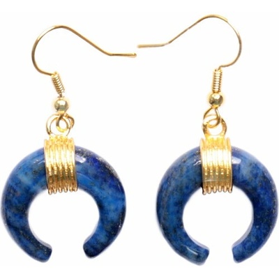 Nefertitis Lapis Lazuli náušnice půlměsíc NF18129