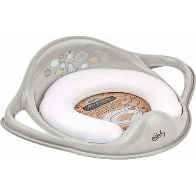 Maltex Redukce na WC s úchyty měkká Zebra Grey